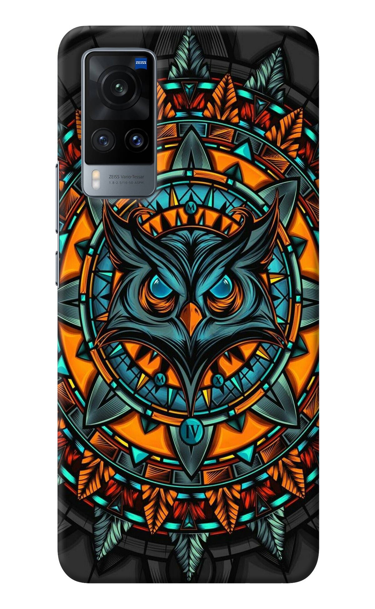 Angry Owl Art Vivo X60 Back Cover