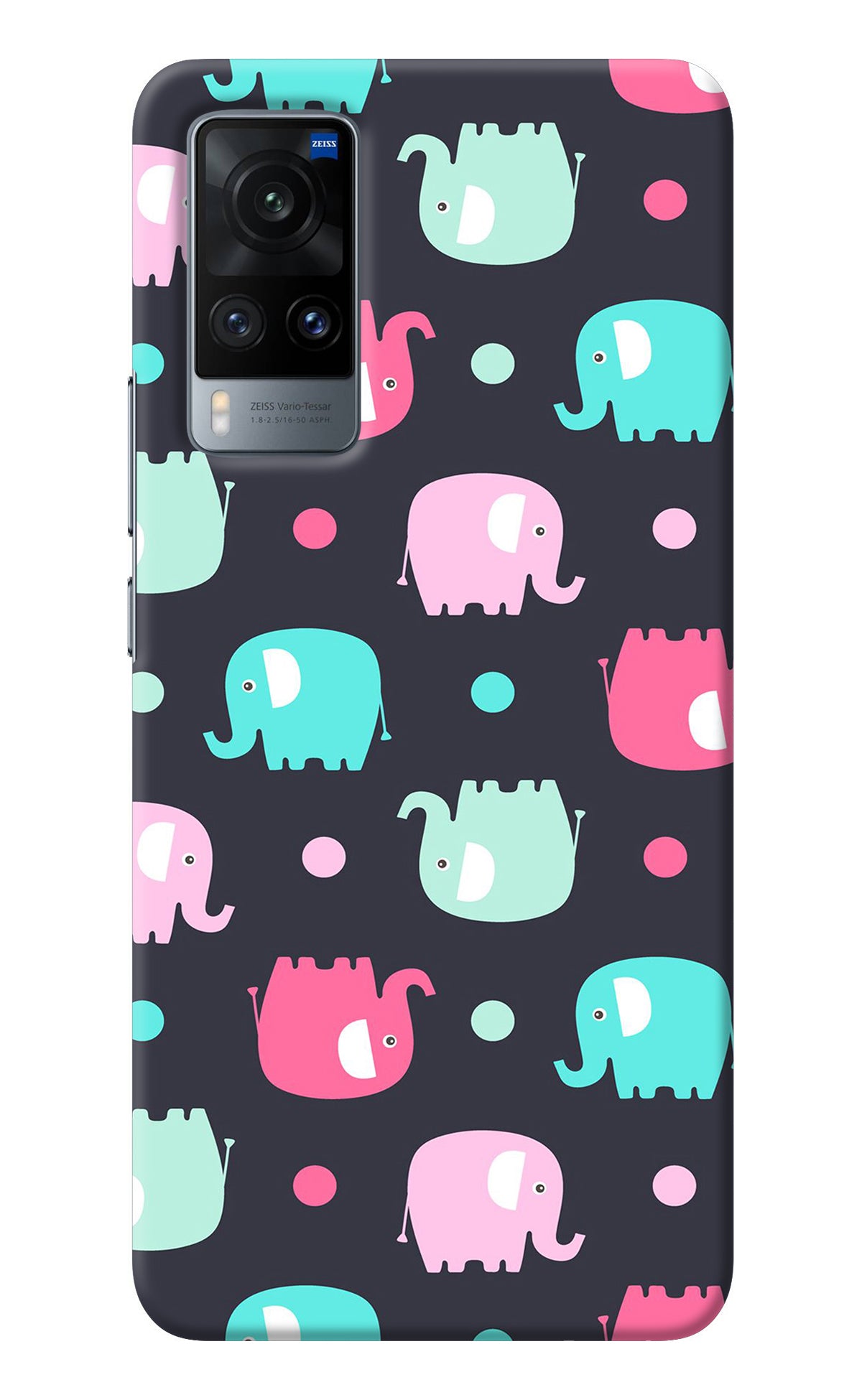 Elephants Vivo X60 Back Cover