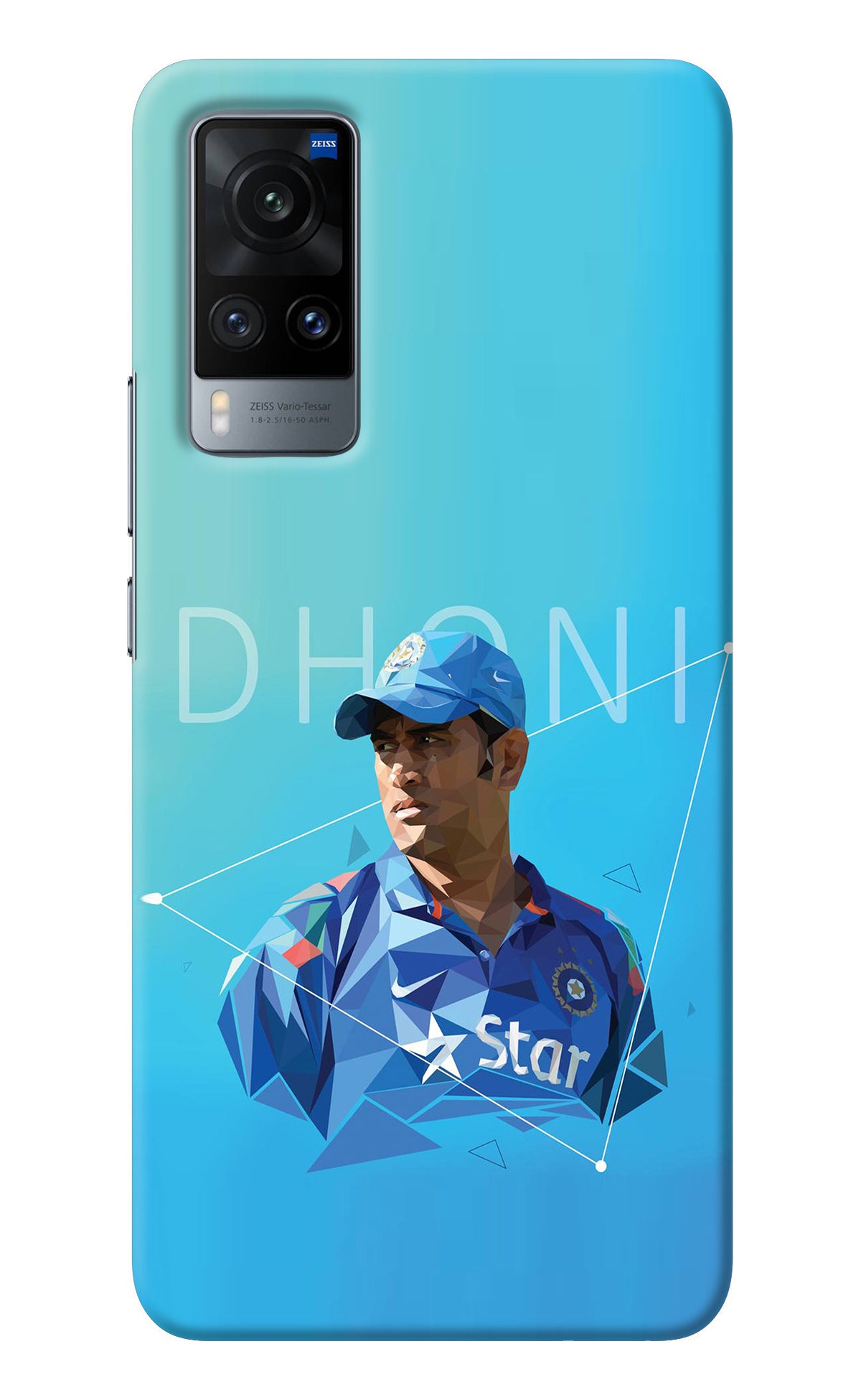 Dhoni Artwork Vivo X60 Back Cover