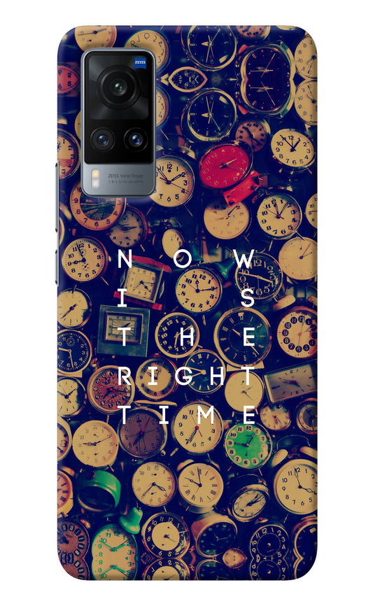 Now is the Right Time Quote Vivo X60 Back Cover