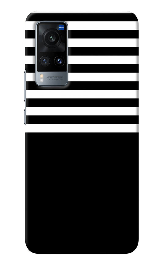 Black and White Print Vivo X60 Back Cover