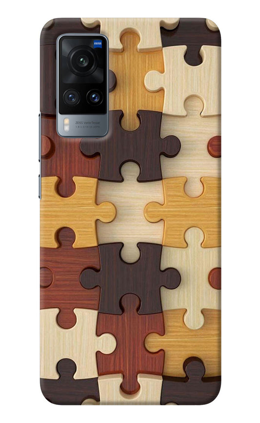 Wooden Puzzle Vivo X60 Back Cover