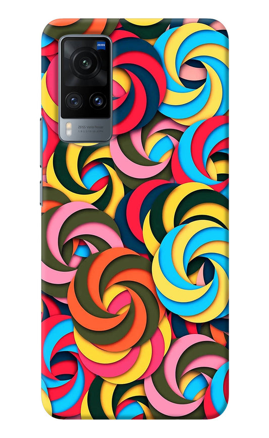 Spiral Pattern Vivo X60 Back Cover