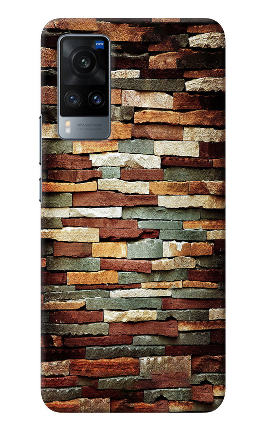 Bricks Pattern Vivo X60 Back Cover