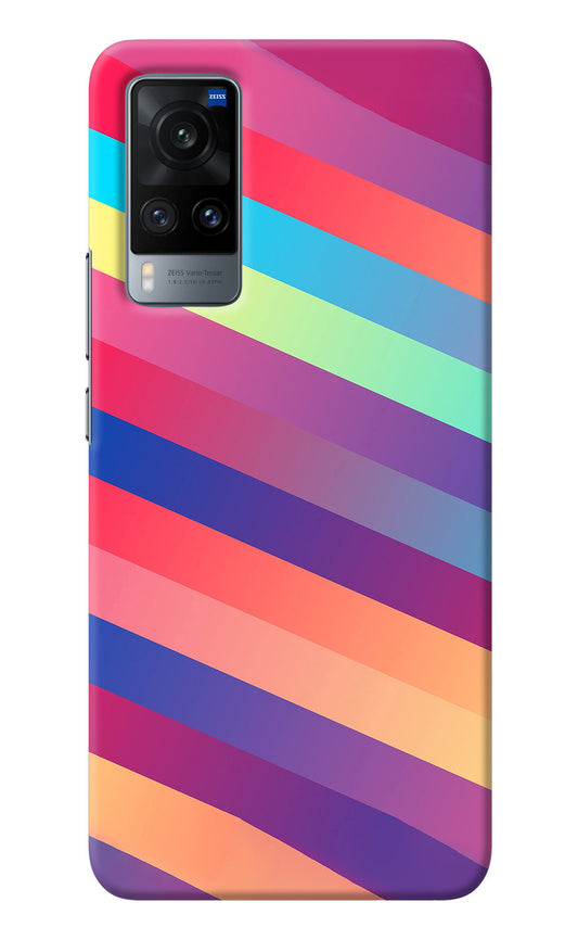 Stripes color Vivo X60 Back Cover