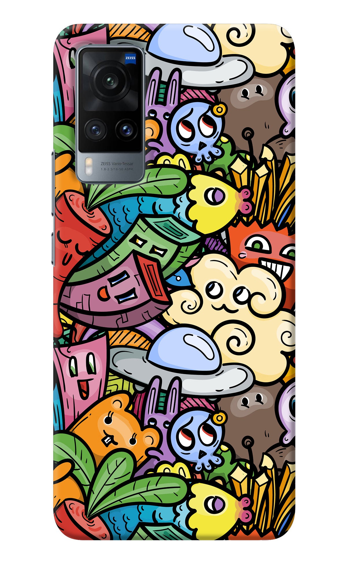 Veggie Doodle Vivo X60 Back Cover