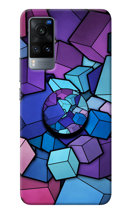 Cubic Abstract Vivo X60 Pop Case