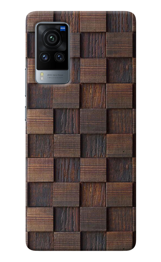 Wooden Cube Design Vivo X60 Pro Back Cover