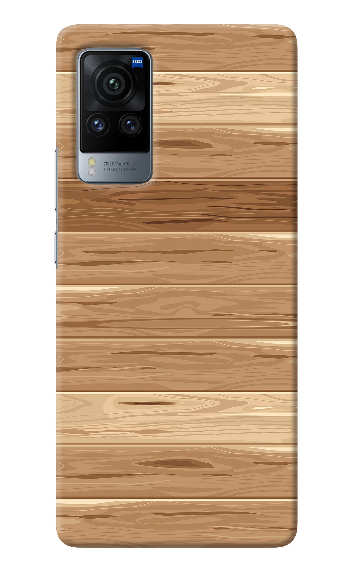 Wooden Vector Vivo X60 Pro Back Cover