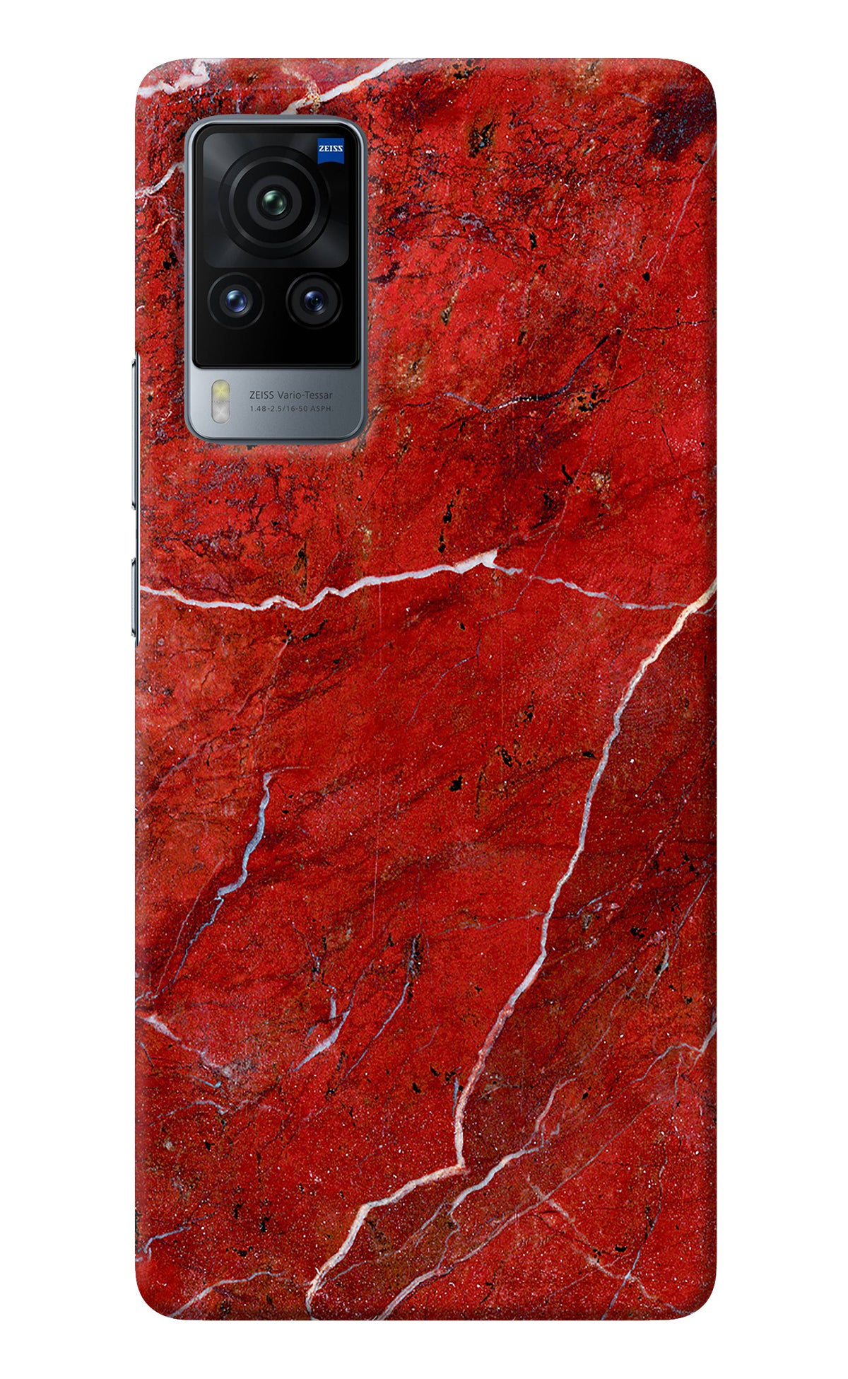 Red Marble Design Vivo X60 Pro Back Cover