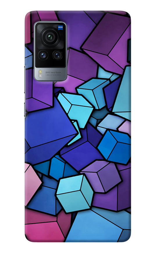 Cubic Abstract Vivo X60 Pro Back Cover
