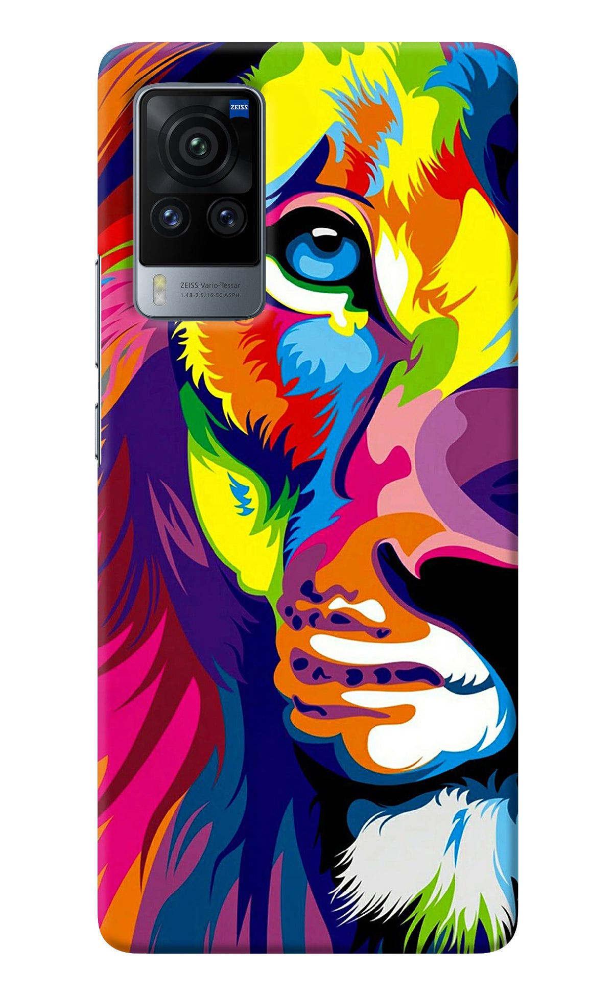 Lion Half Face Vivo X60 Pro Back Cover