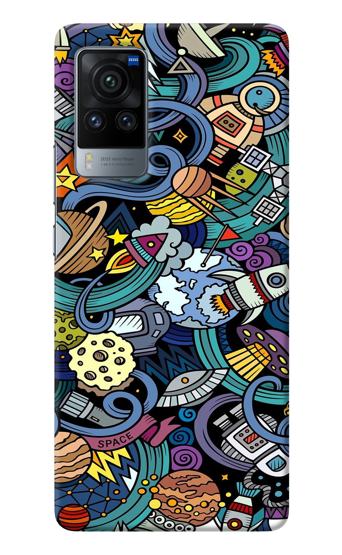 Space Abstract Vivo X60 Pro Back Cover