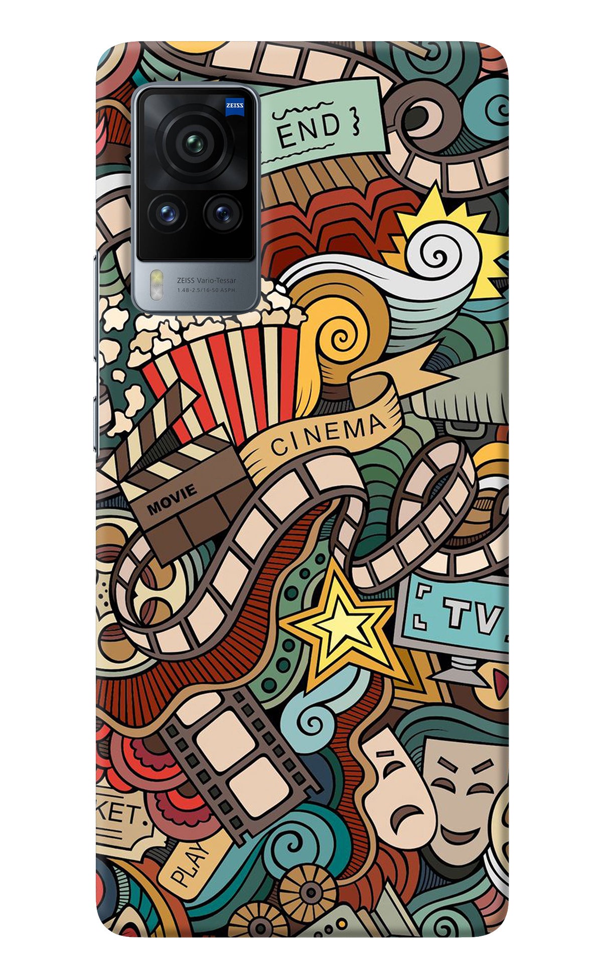 Cinema Abstract Vivo X60 Pro Back Cover