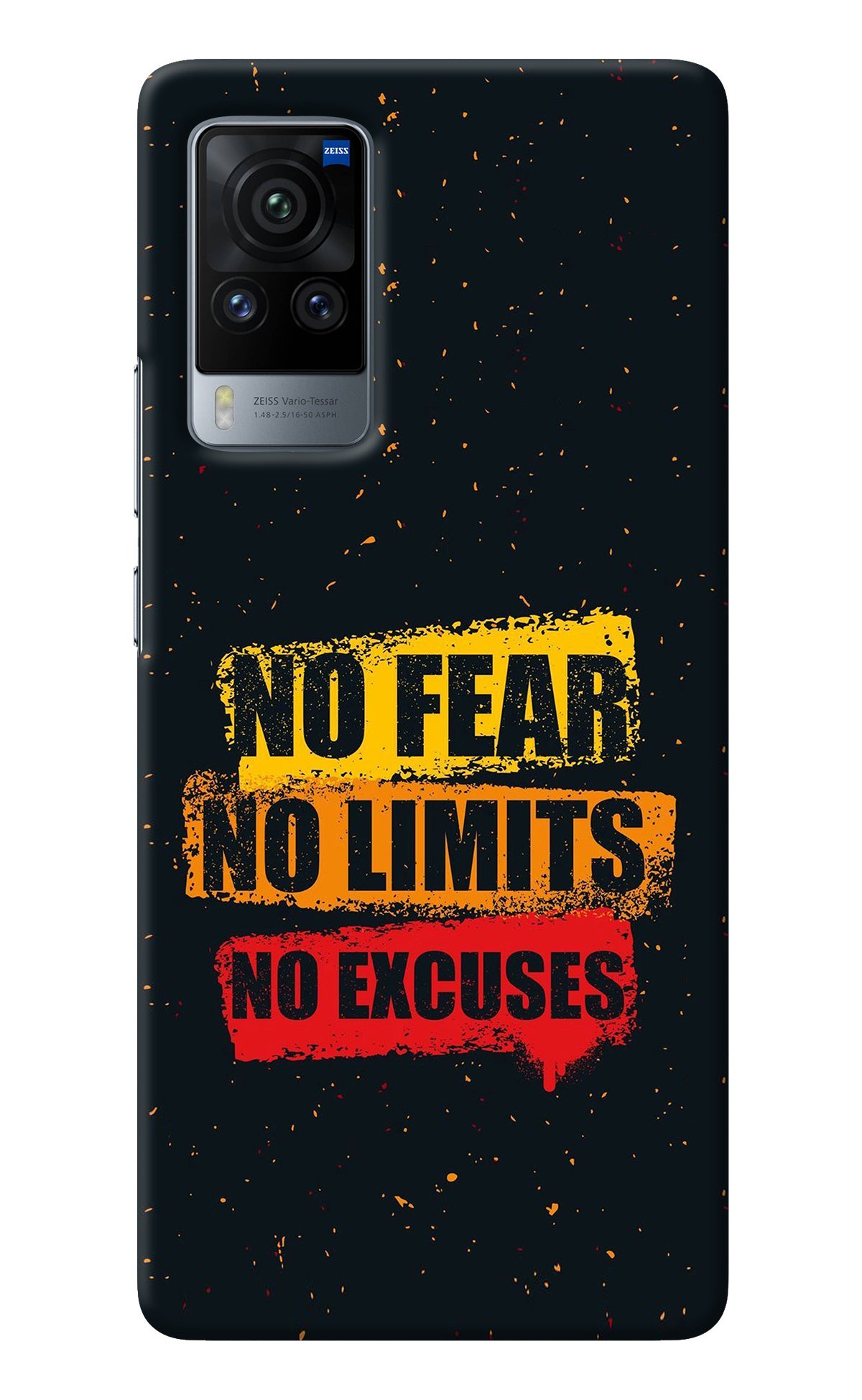 No Fear No Limits No Excuse Vivo X60 Pro Back Cover