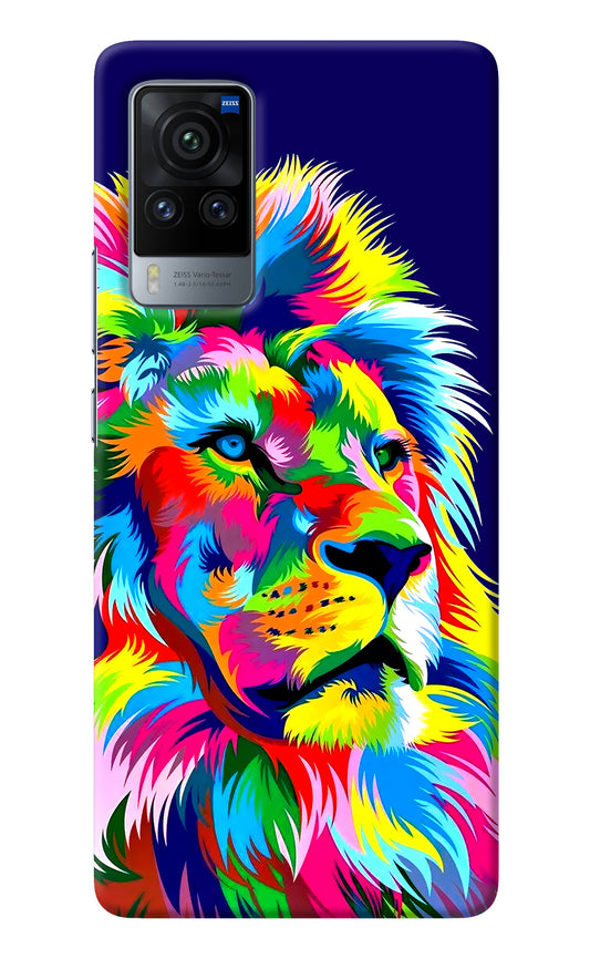 Vector Art Lion Vivo X60 Pro Back Cover