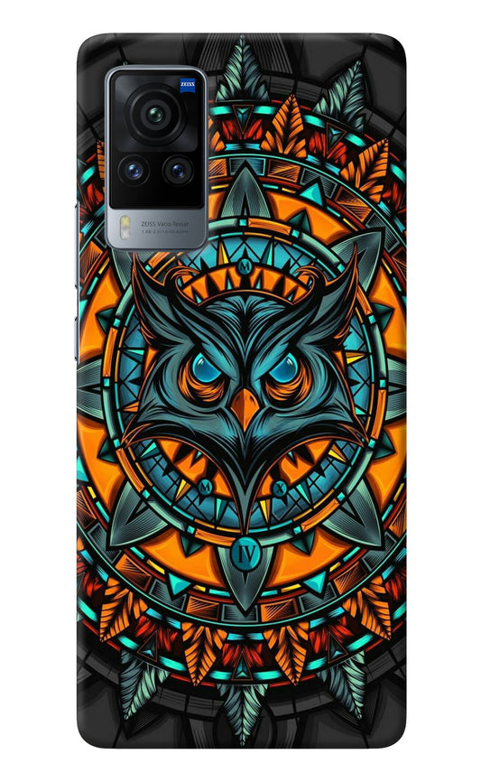 Angry Owl Art Vivo X60 Pro Back Cover