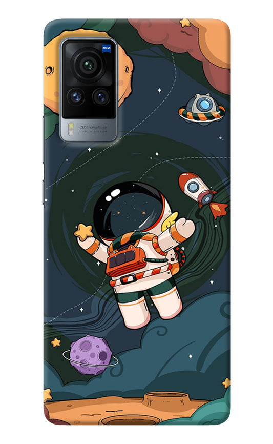 Cartoon Astronaut Vivo X60 Pro Back Cover