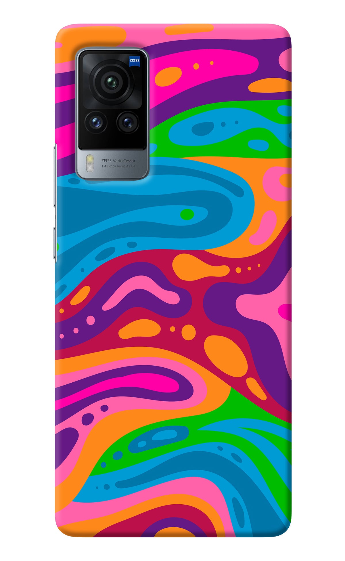 Trippy Pattern Vivo X60 Pro Back Cover