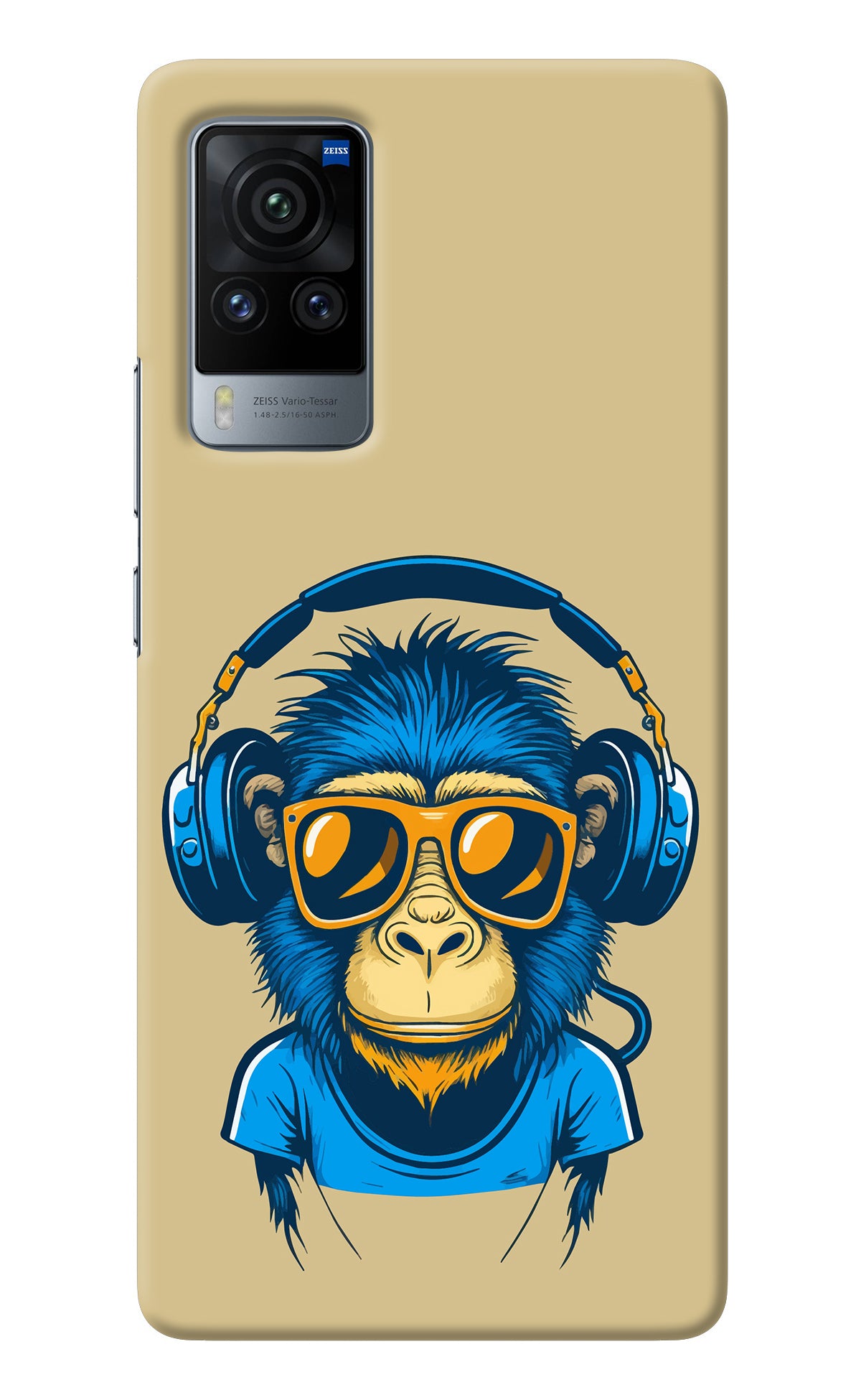 Monkey Headphone Vivo X60 Pro Back Cover