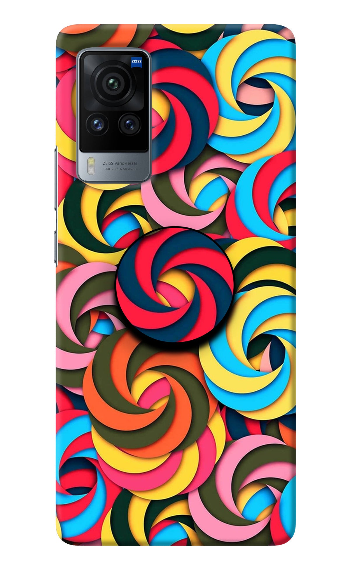 Spiral Pattern Vivo X60 Pro Pop Case