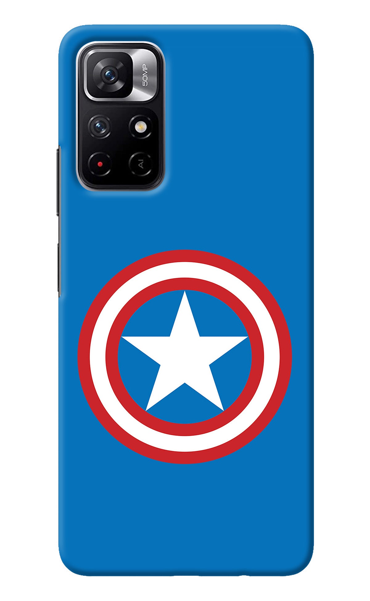 Captain America Logo Redmi Note 11T 5G Back Cover