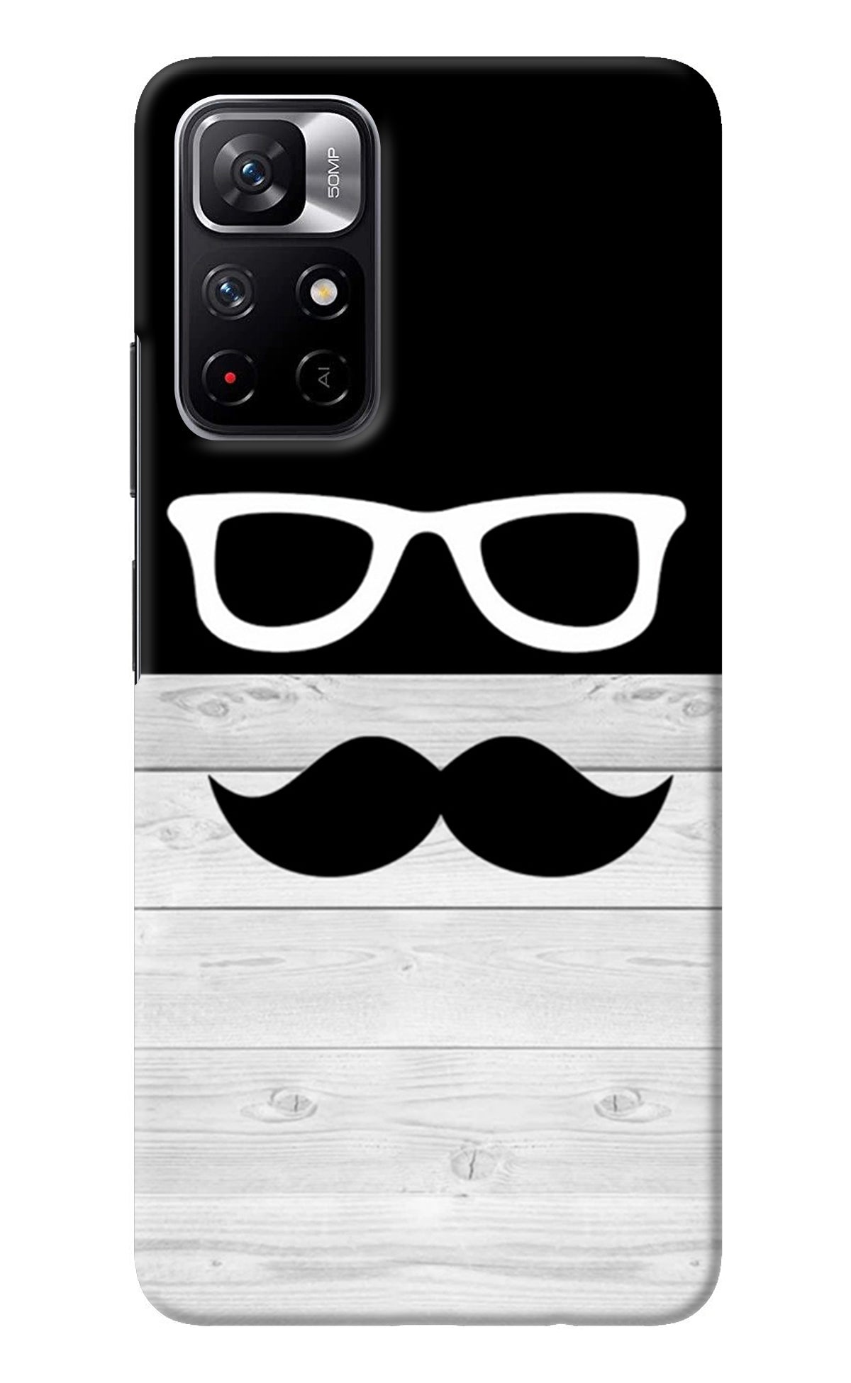 Mustache Redmi Note 11T 5G Back Cover