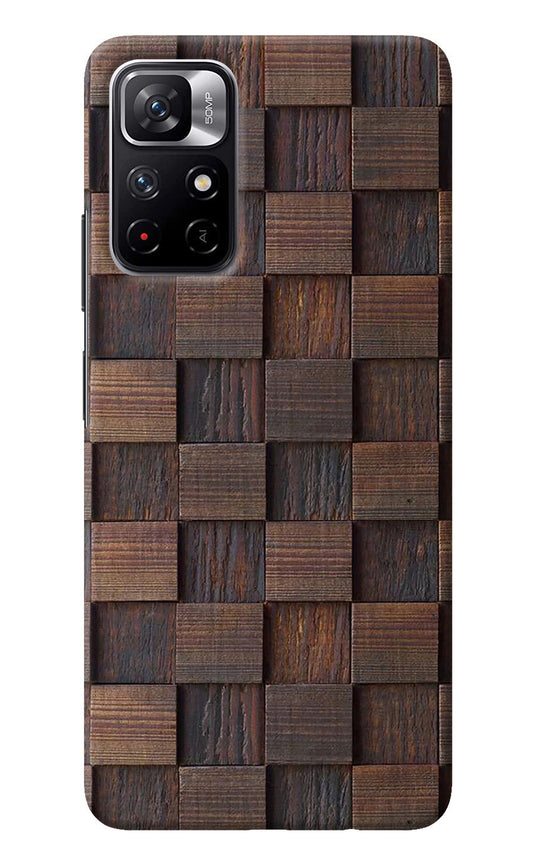 Wooden Cube Design Redmi Note 11T 5G Back Cover