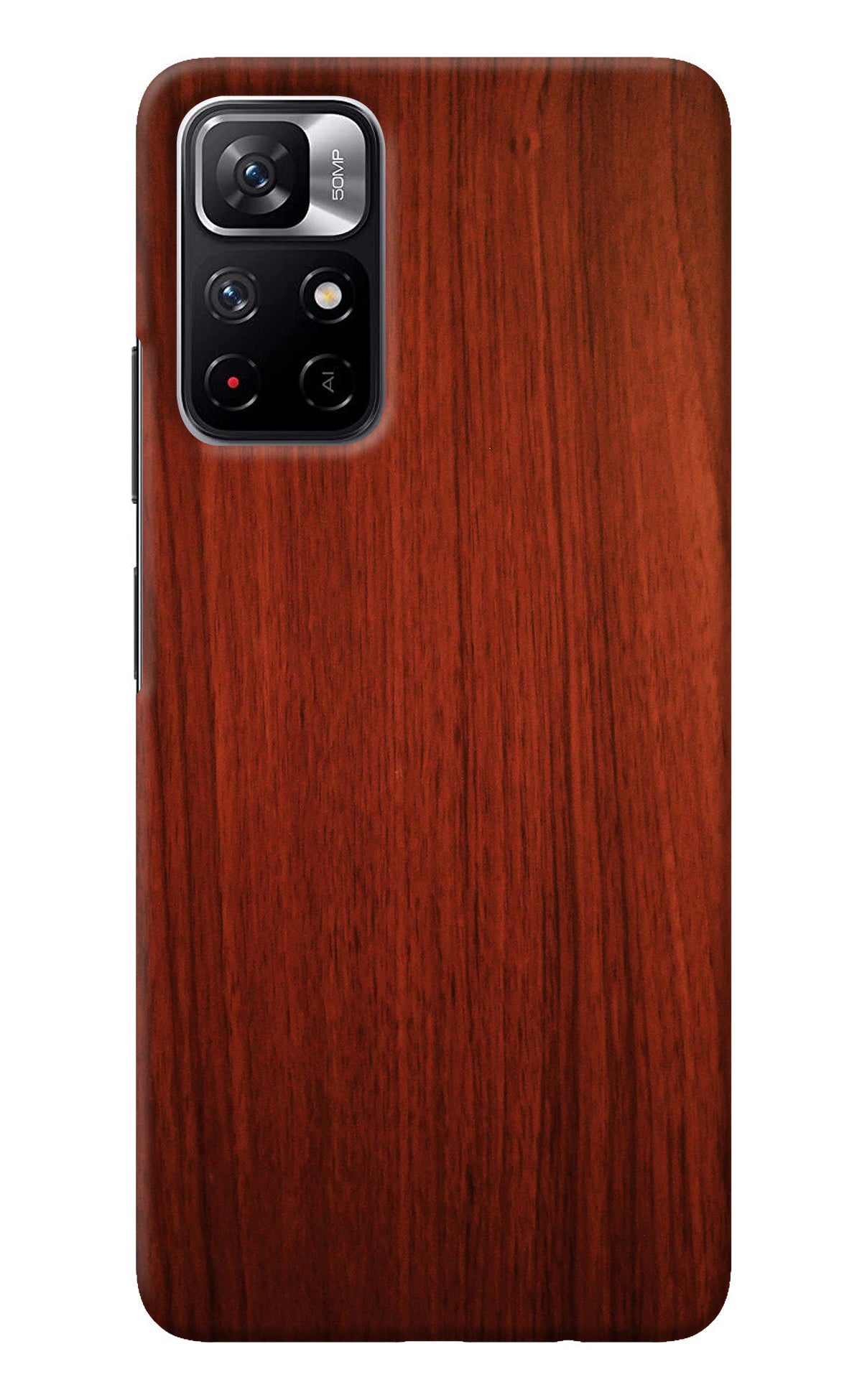 Wooden Plain Pattern Redmi Note 11T 5G Back Cover