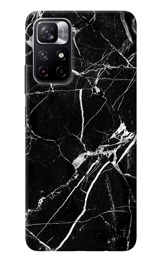 Black Marble Pattern Redmi Note 11T 5G Back Cover