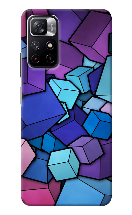 Cubic Abstract Redmi Note 11T 5G Back Cover