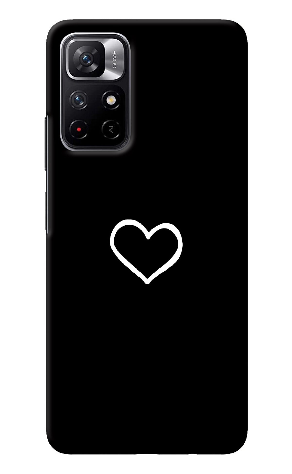 Heart Redmi Note 11T 5G Back Cover