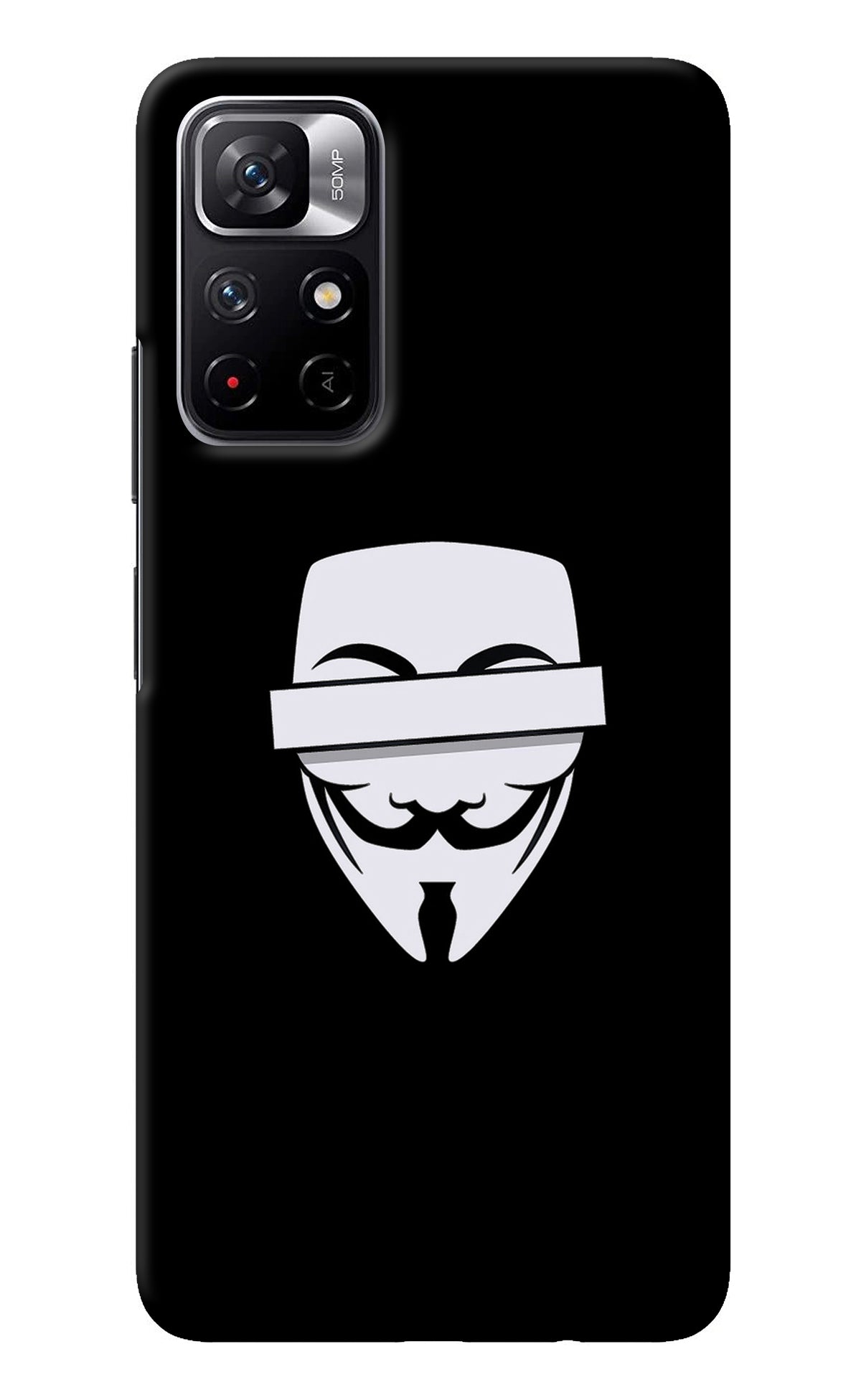 Anonymous Face Redmi Note 11T 5G Back Cover