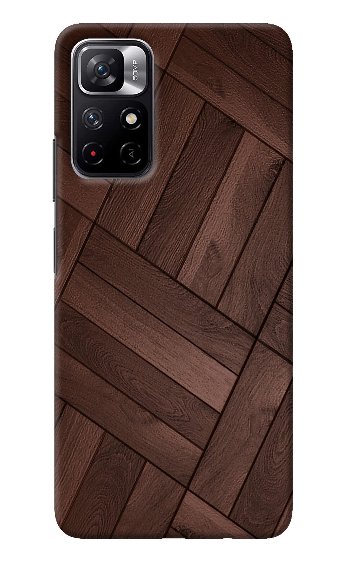 Wooden Texture Design Redmi Note 11T 5G Back Cover