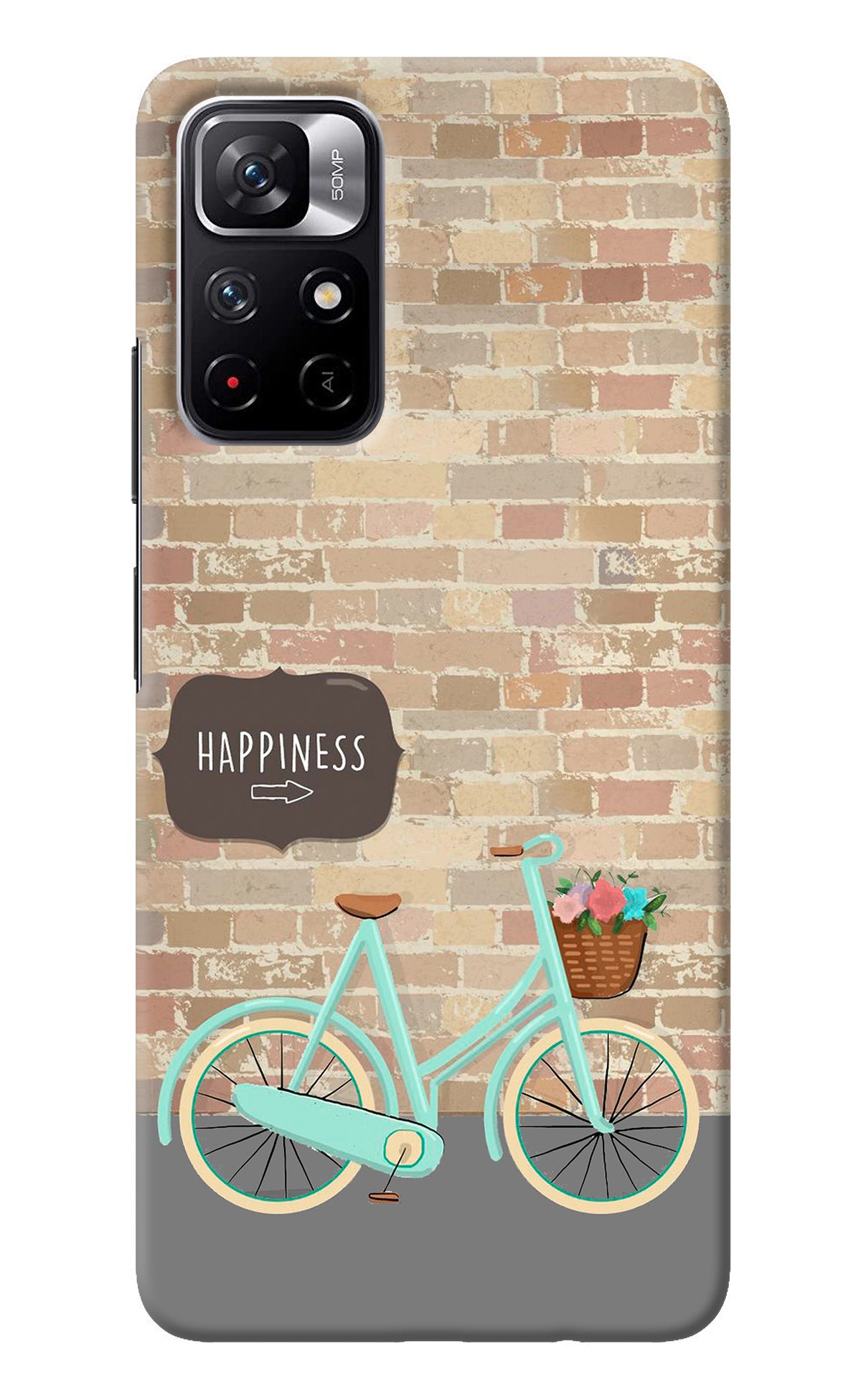 Happiness Artwork Redmi Note 11T 5G Back Cover