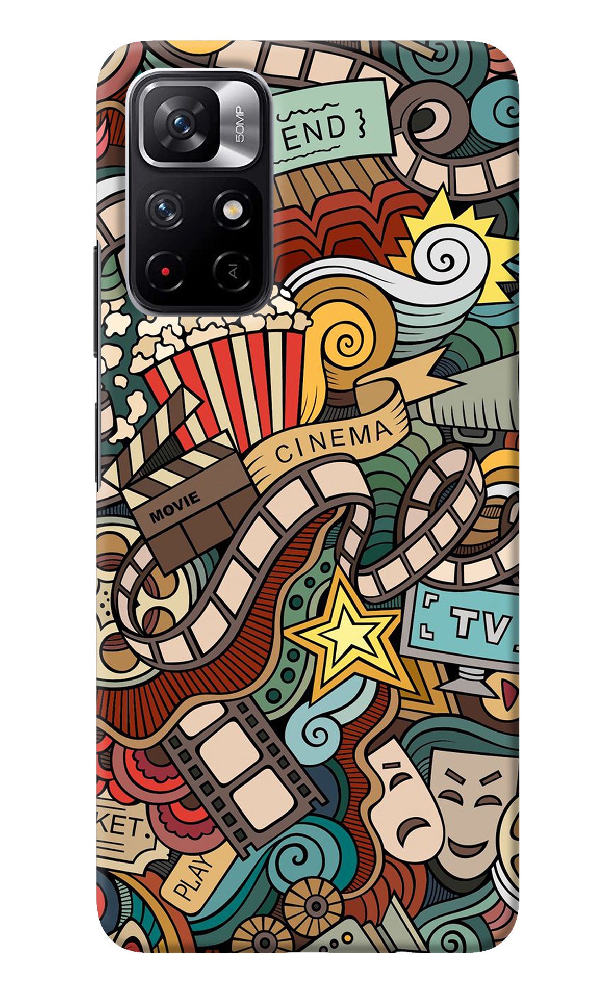 Cinema Abstract Redmi Note 11T 5G Back Cover