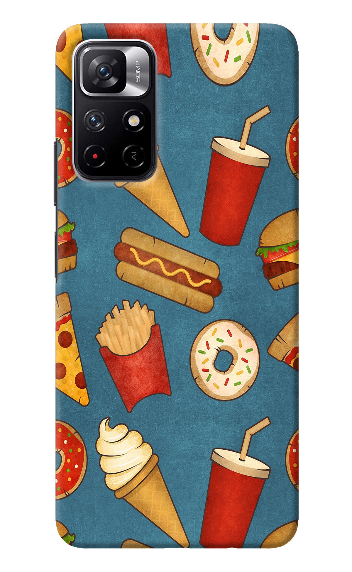 Foodie Redmi Note 11T 5G Back Cover