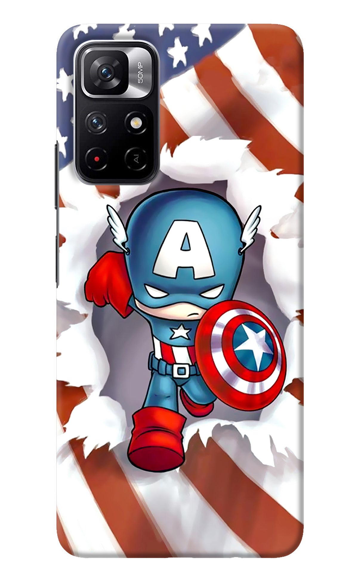 Captain America Redmi Note 11T 5G Back Cover