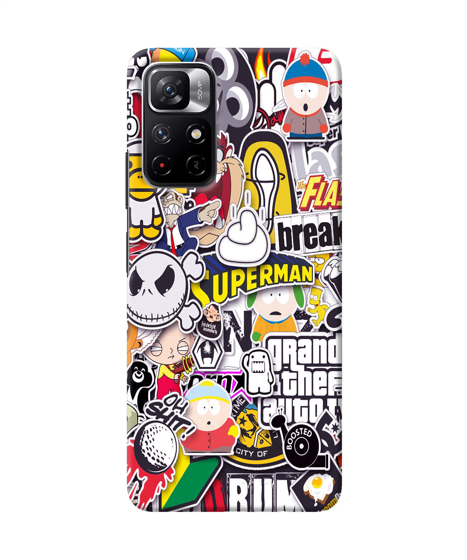 Sticker Bomb Redmi Note 11T 5G Back Cover