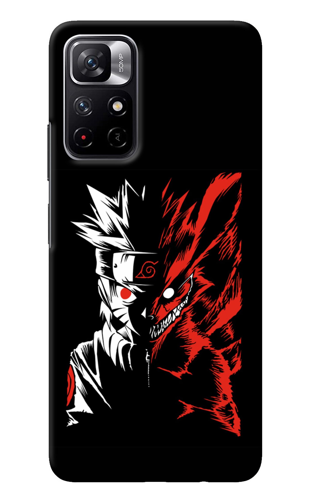 Naruto Two Face Redmi Note 11T 5G Back Cover