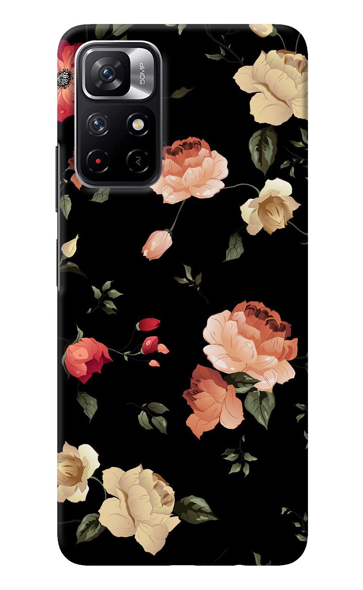 Flowers Redmi Note 11T 5G Back Cover