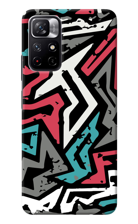 Geometric Graffiti Redmi Note 11T 5G Back Cover