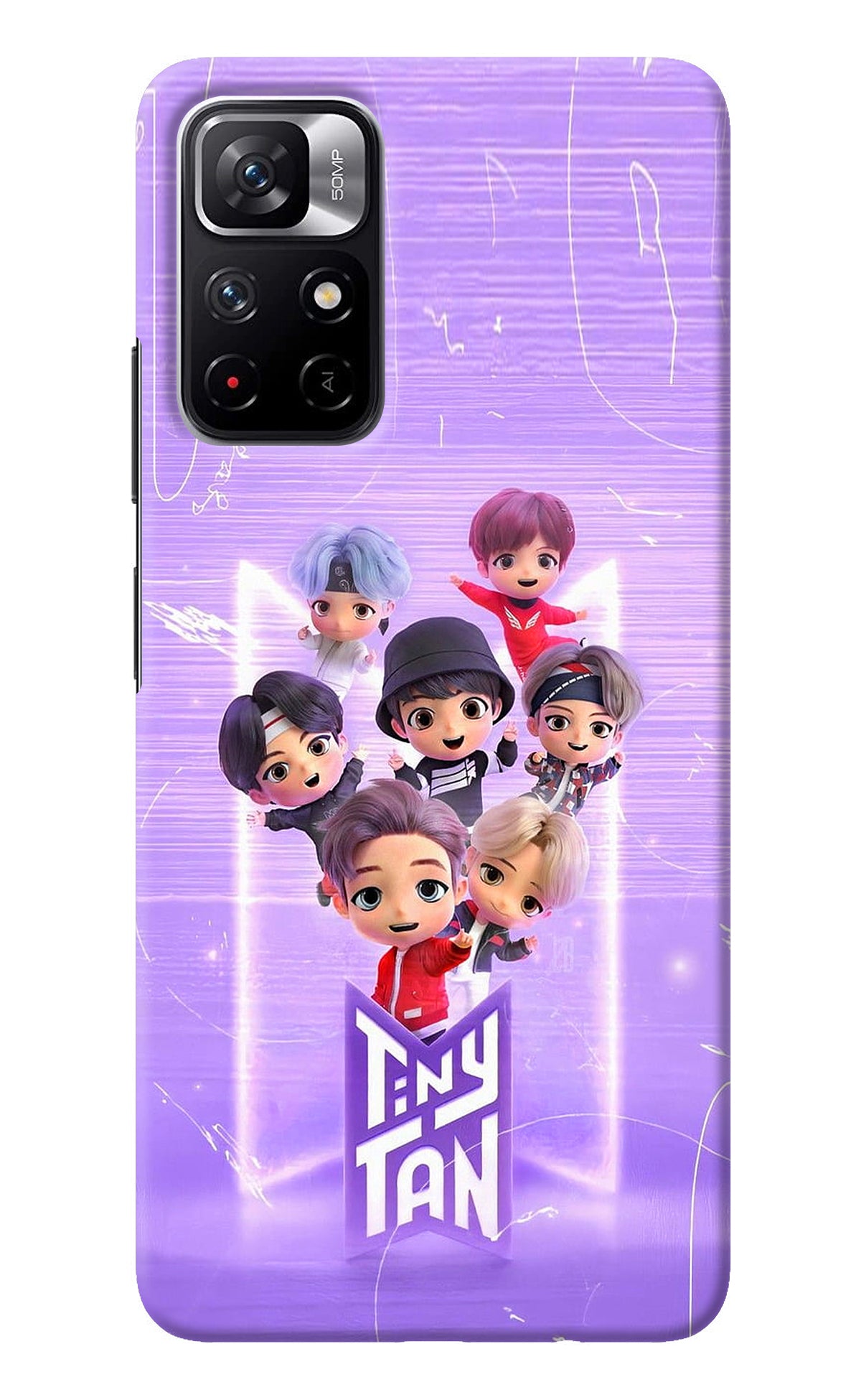 BTS Tiny Tan Redmi Note 11T 5G Back Cover