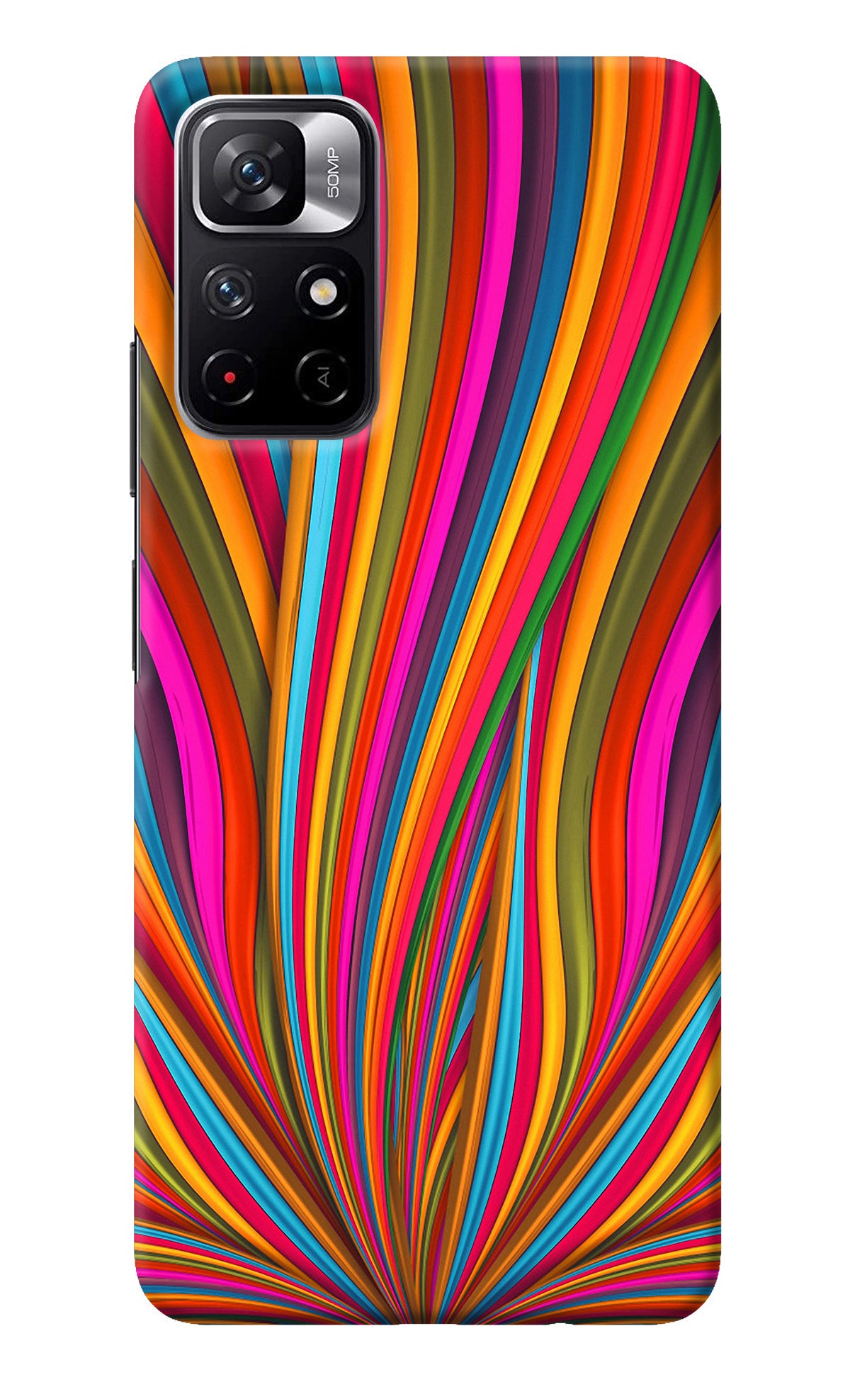 Trippy Wavy Redmi Note 11T 5G Back Cover