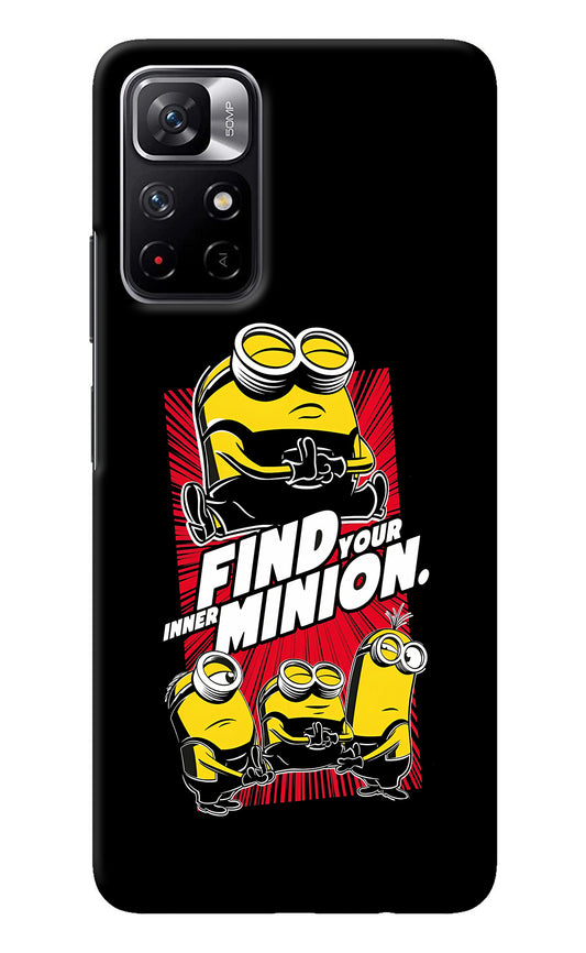 Find your inner Minion Redmi Note 11T 5G Back Cover