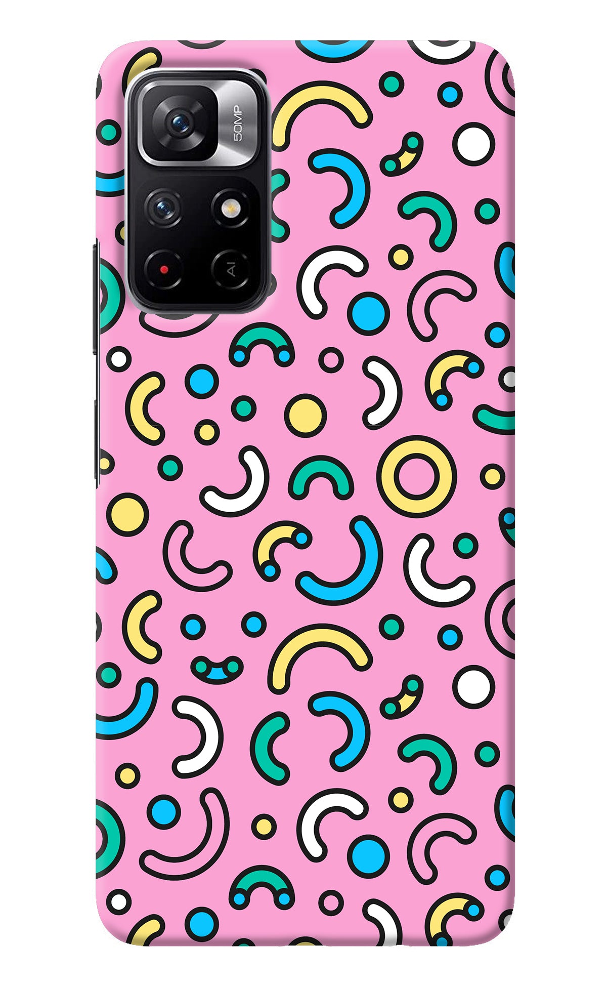 Memphis Design Redmi Note 11T 5G Back Cover