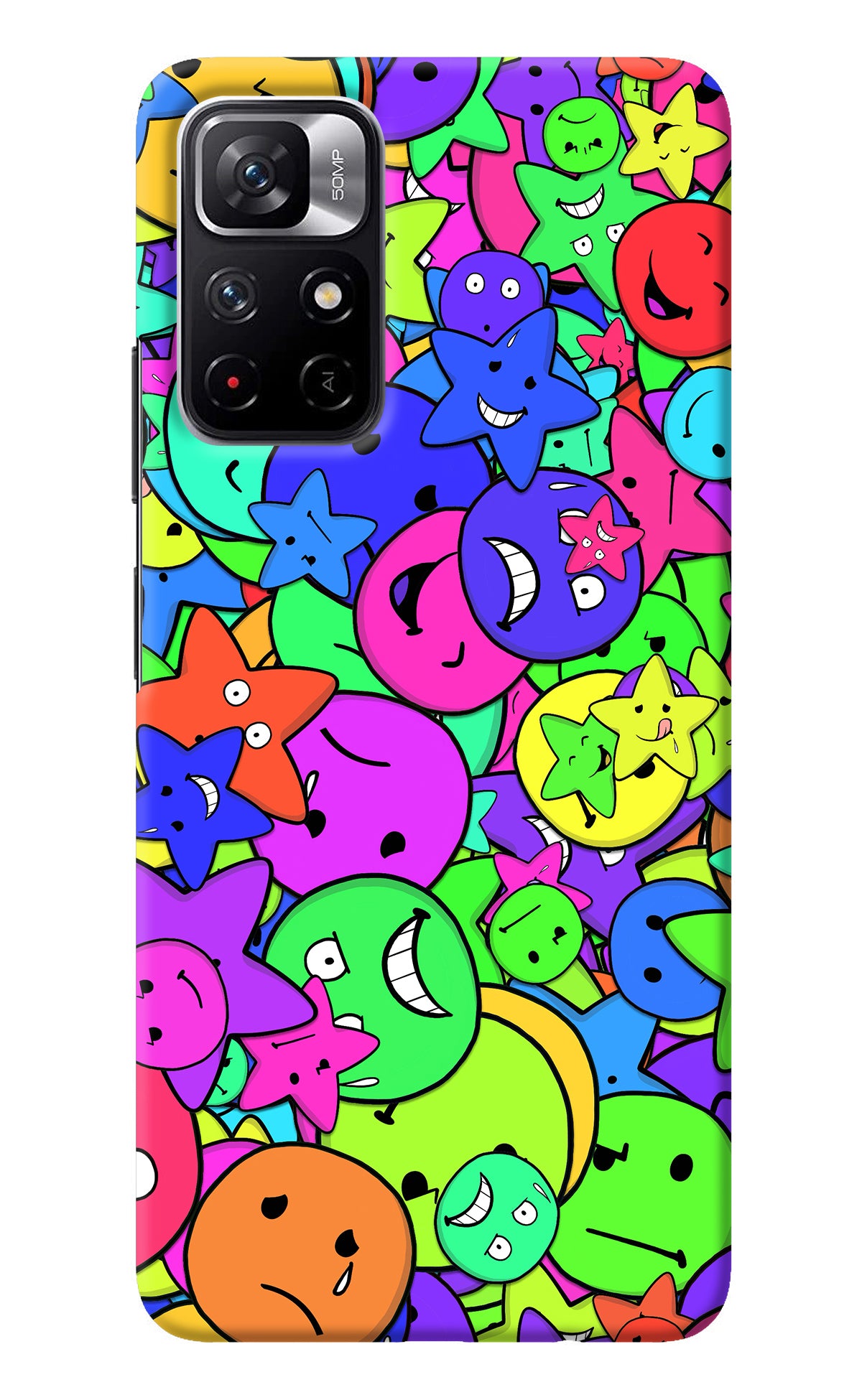 Fun Doodle Redmi Note 11T 5G Back Cover
