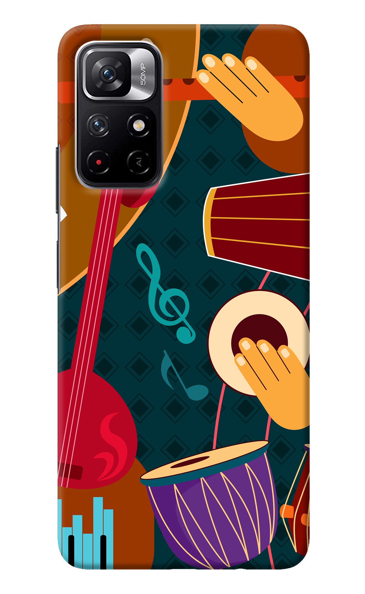 Music Instrument Redmi Note 11T 5G Back Cover