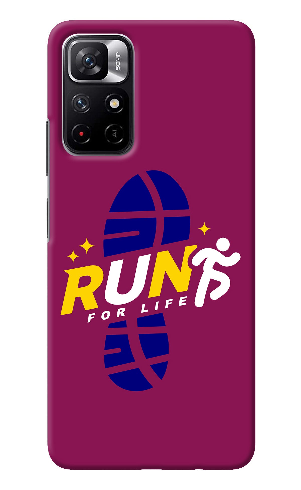 Run for Life Redmi Note 11T 5G Back Cover