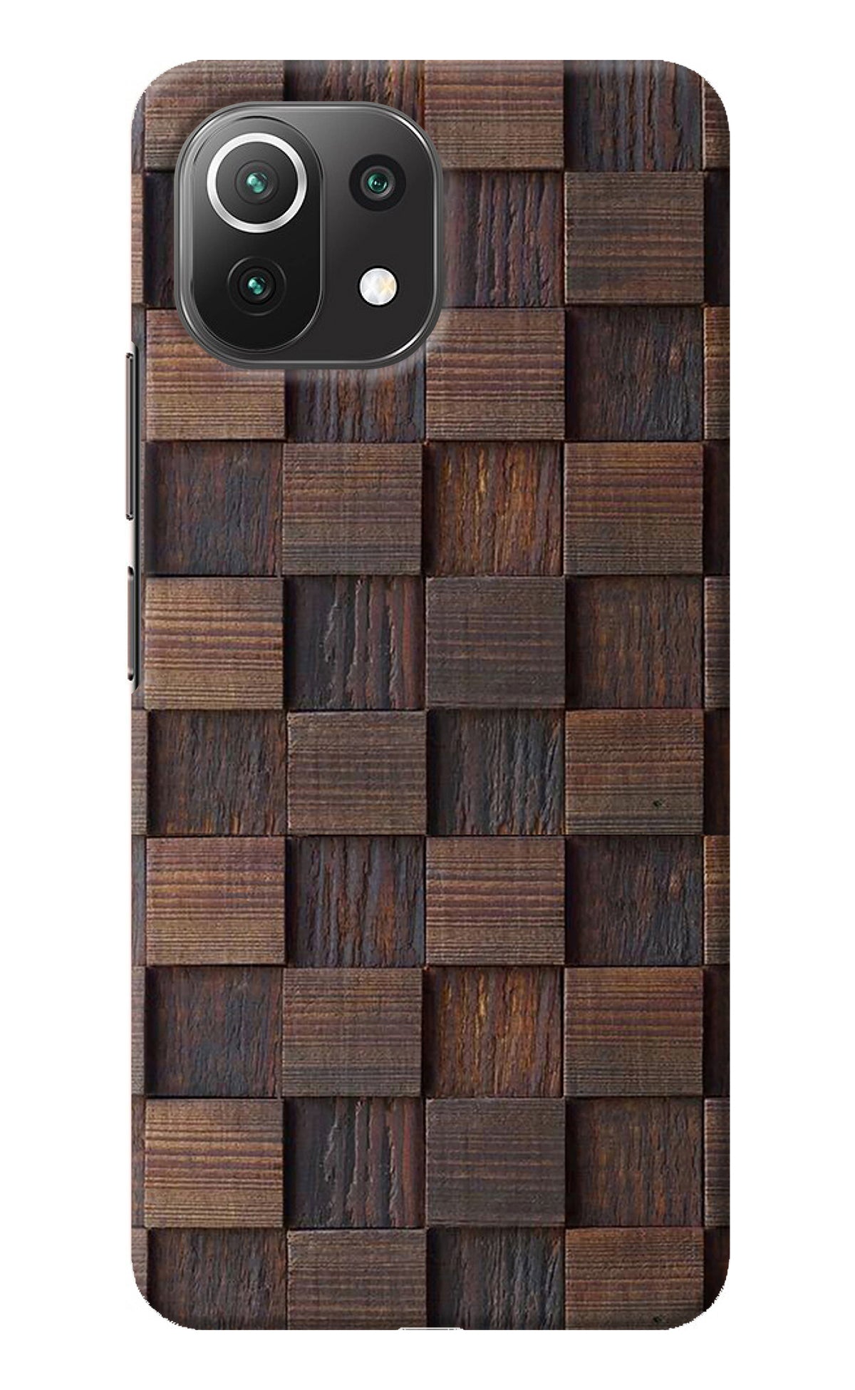 Wooden Cube Design Mi 11 Lite NE 5G Back Cover